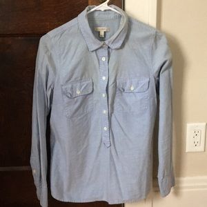 J.Crew Oxford Pull-over Shirt - Size 4